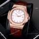 Best Copy Patek Philippe Nautilus 40mm Watches Rose Gold Brown Leather Band (5)_th.jpg